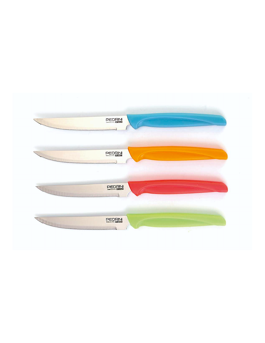 Conf 6 Coltelli Bistecca Colori Assortiti Pedrini | Shop in Casa