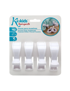 Pinze per Mussola – Set 4 Clip Bianche Sicure | shopincasa.it