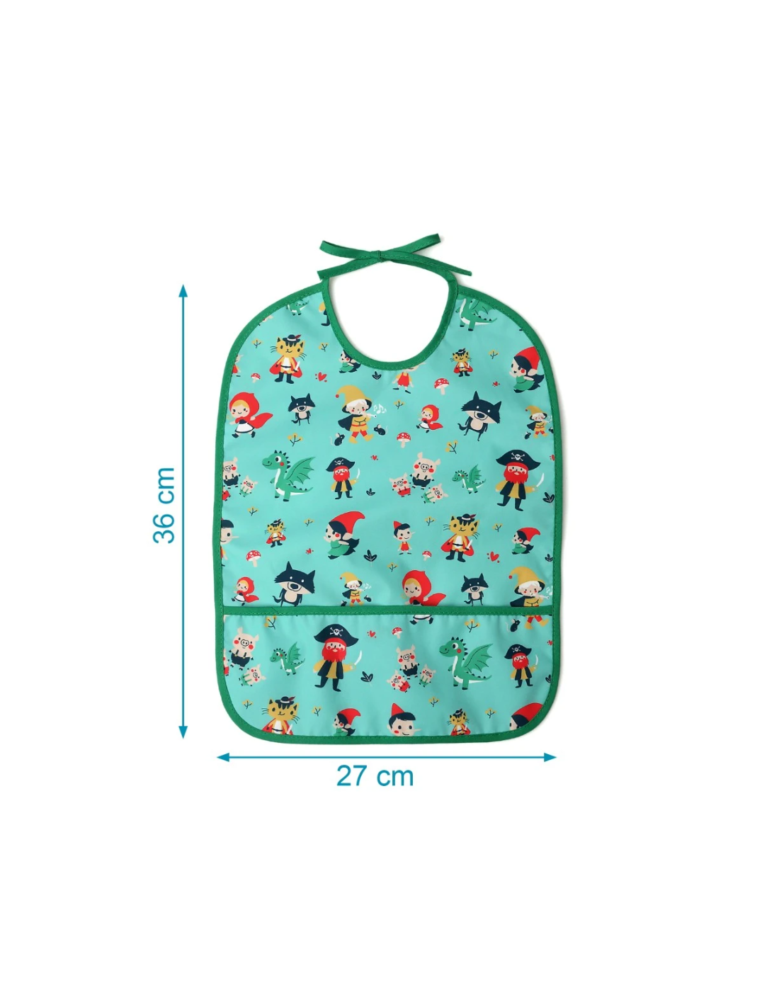 Bavaglino impermeabile verde per bambini - shopincasa.it
