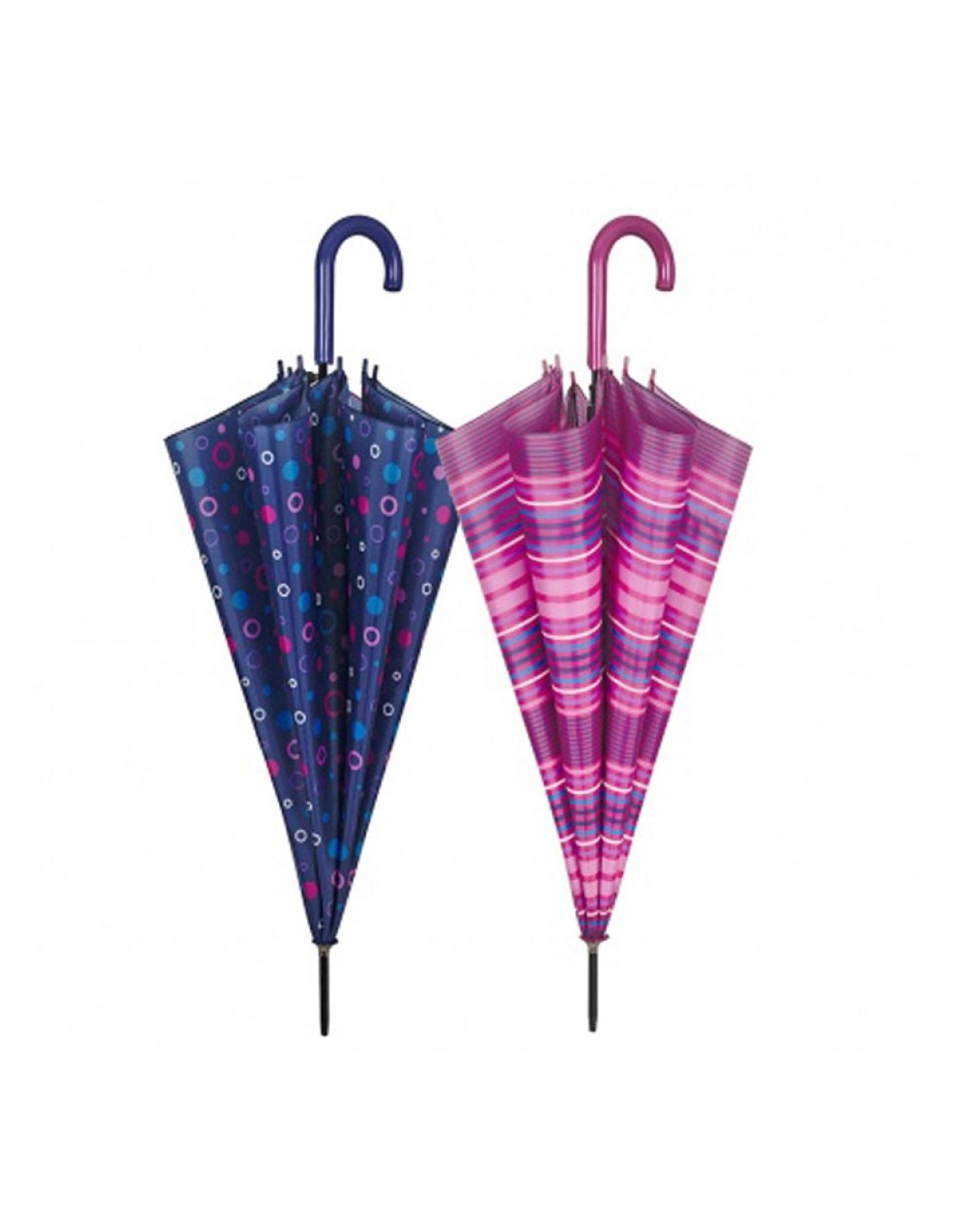 OMBRELLI PIOGGIA: vendita online Ombrello donna, lungo, fantasia, automatico, New Basic, stecche 61 cm in offerta