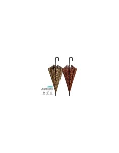 OMBRELLI PIOGGIA: vendita online Ombrello Donna Automatico, 61cm, Leopardato, 8 Stecche, Elegante, Moda, Antivento in offerta 2