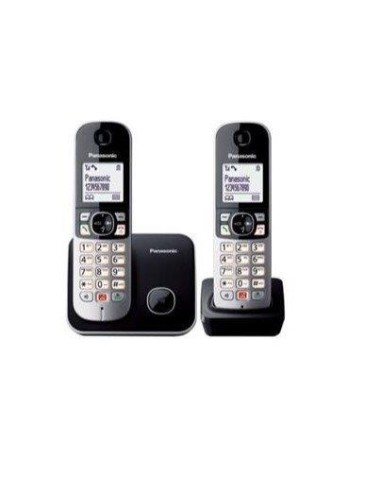 CORDLESS KXTG6852JTB DUO V/VOCE PANASONIC NERO
