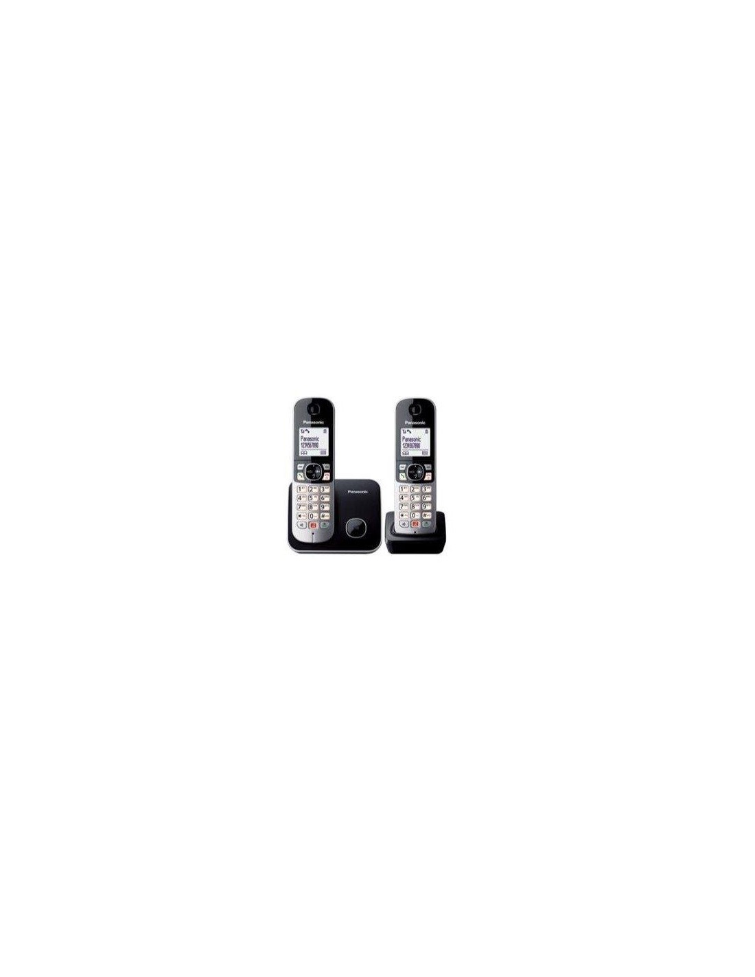 CORDLESS KXTG6852JTB DUO V/VOCE PANASONIC NERO