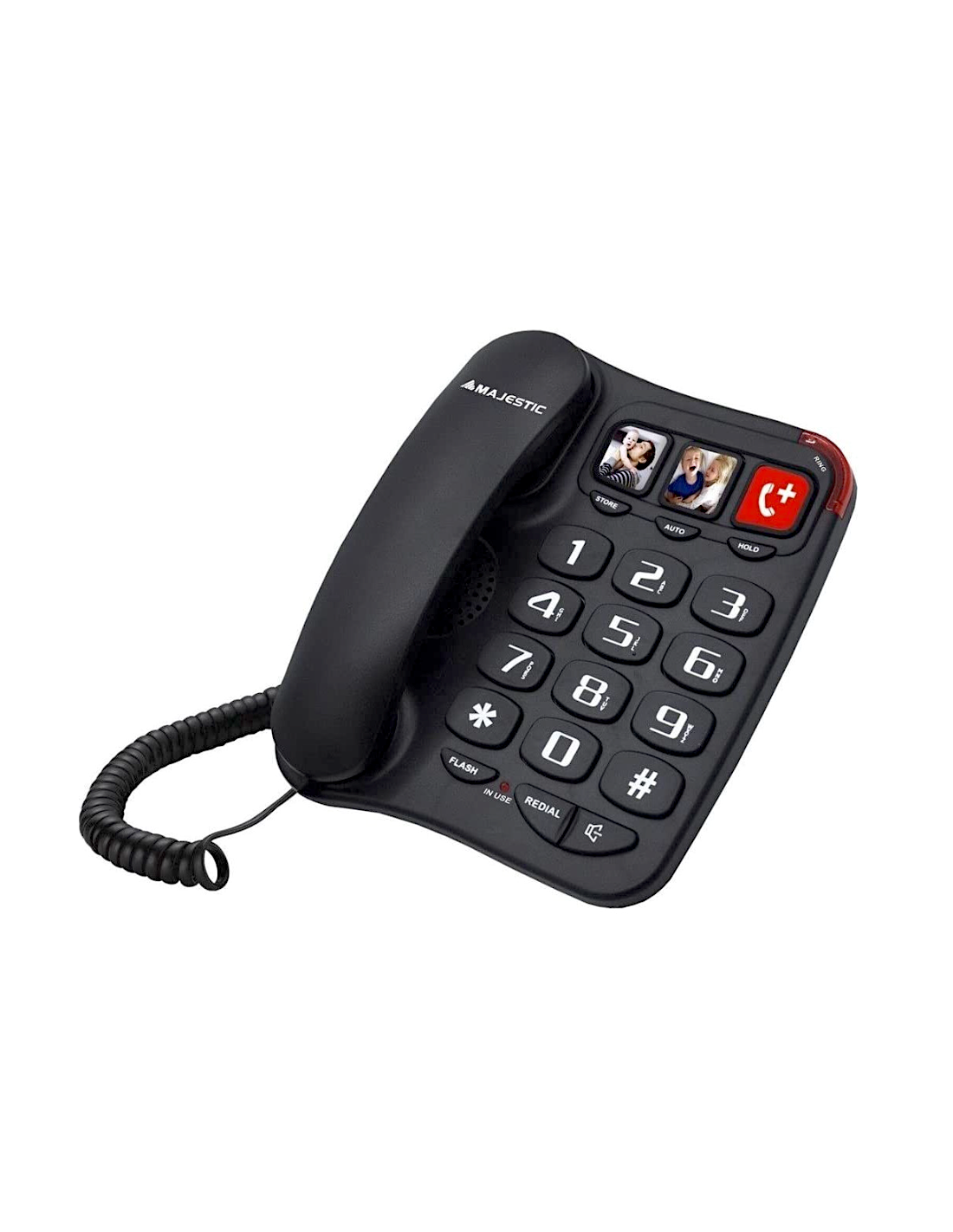 TELEFONO PHF BILLY 201BK C/FIL BLACK