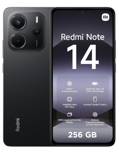SMARTPHONE REDMI NOTE 14 8/256GB M.BLACK XIAOMI