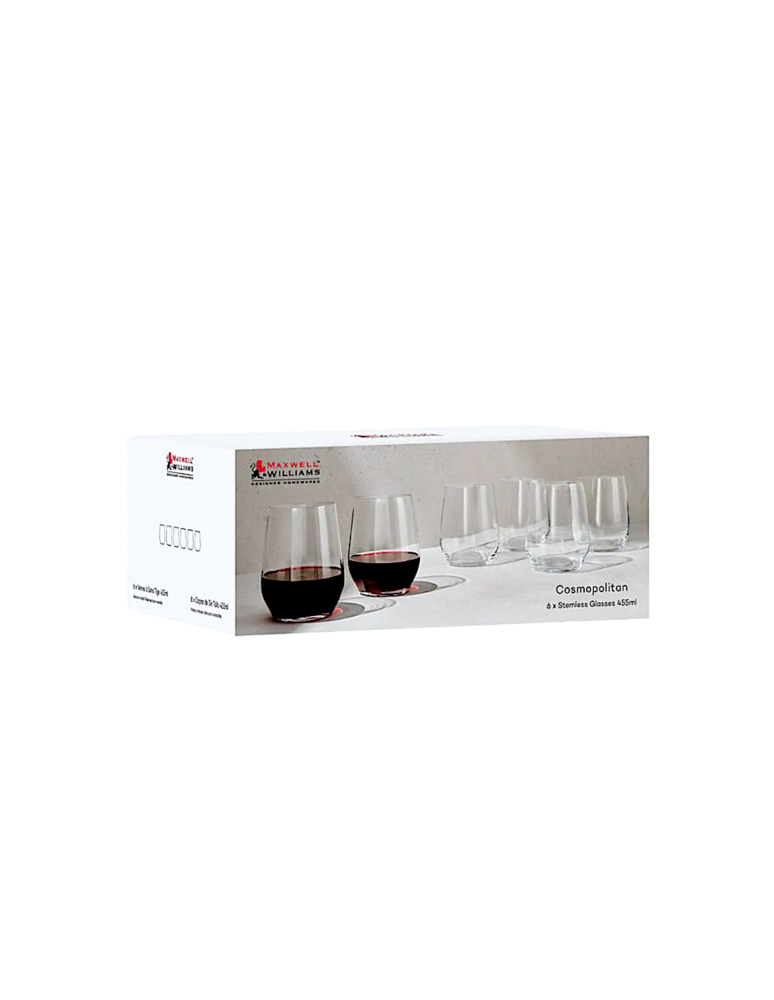 COSMOPOLITAN SET 6 TUMBLER VINO 455ML