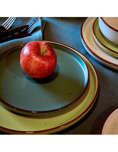 SERVIZI TAVOLA: vendita online Tognana Ardenne, Servizio Piatti 6 Persone, 18 Pezzi, Stoneware, Multicolor, Piatti Piani 26,5...
