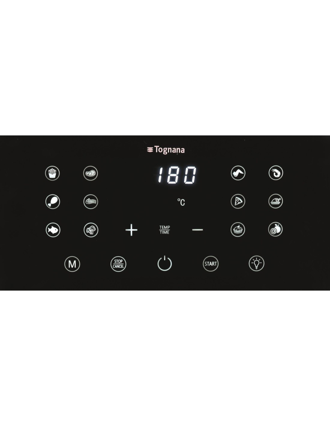 FRIGGITRICI: vendita online Friggitrice ad Aria, Iridea Rosso, 10 Litri, Doppia Resistenza, 2300W, Display Digitale in offerta