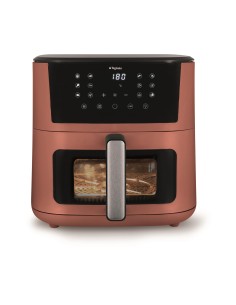 FRIGGITRICI: vendita online Friggitrice ad Aria, Iridea Rosso, 10 Litri, Doppia Resistenza, 2300W, Display Digitale in offerta