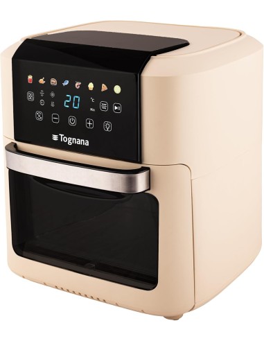 FRIGGITRICI: vendita online Friggitrice e Forno ad Aria, Tognana Iridea Champagne, 11 Litri, Display Digitale, 1500W, Vintage...