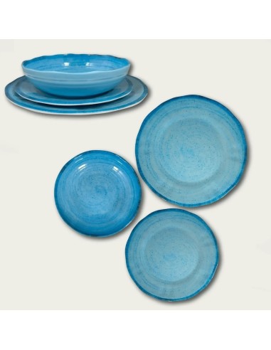 PIATTO FONDO 20CM MELAMINA BLU PEPPER