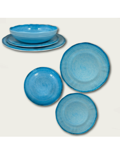 PIATTO FRUTTA 22CM MELAMINA BLU PEPPER