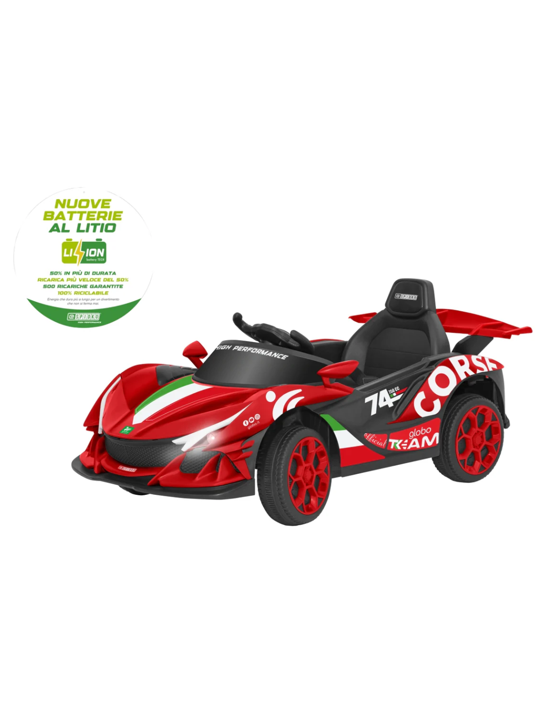 AUTO 42926 BT LI-ION 12V ROSSO