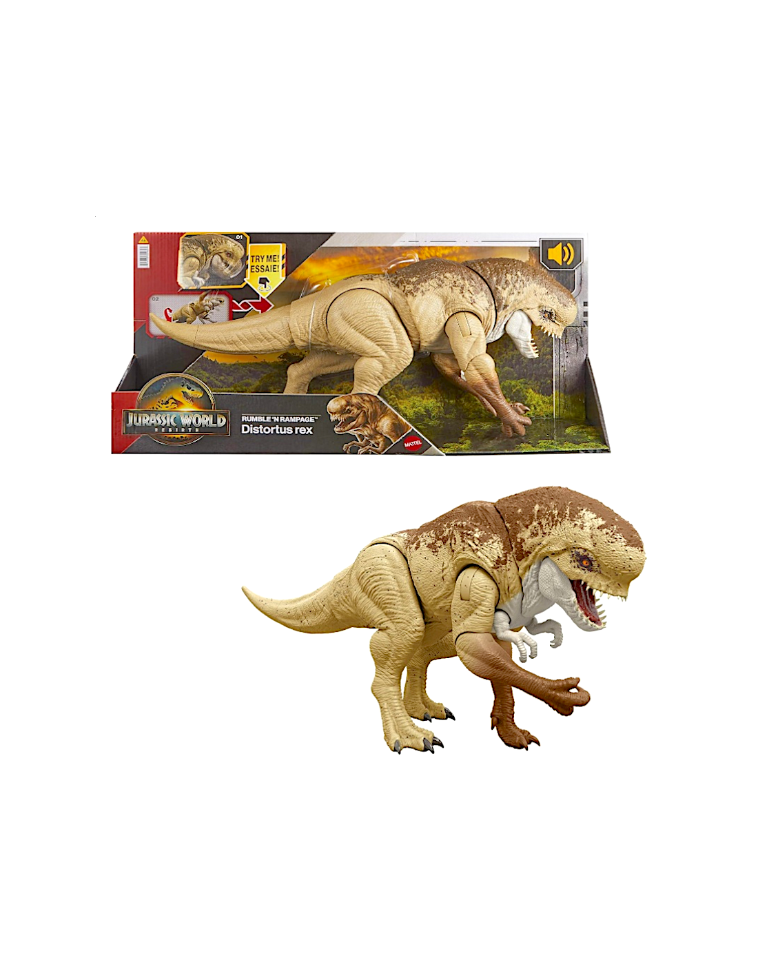 Jurassic World Rebirth Distortus Rex Giocattolo Mattel | Shopincasa.it