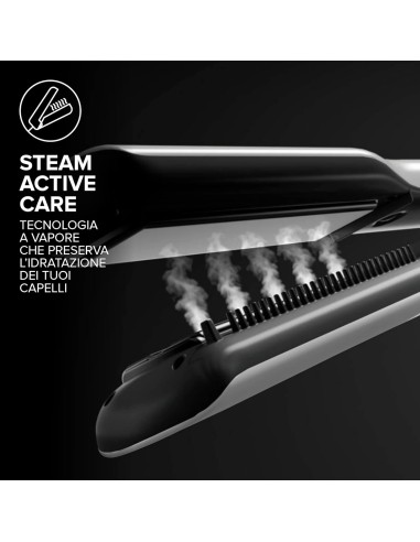 Bellissima Imetec Steam Elixir Piastra a Vapore con Olio di Argan | shopincasa.it