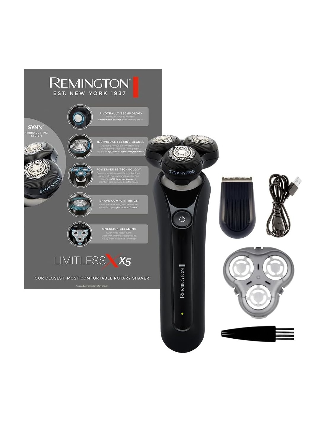 Remington XR1755 Rasoio Elettrico Uomo Wet & Dry - Shopincasa.it