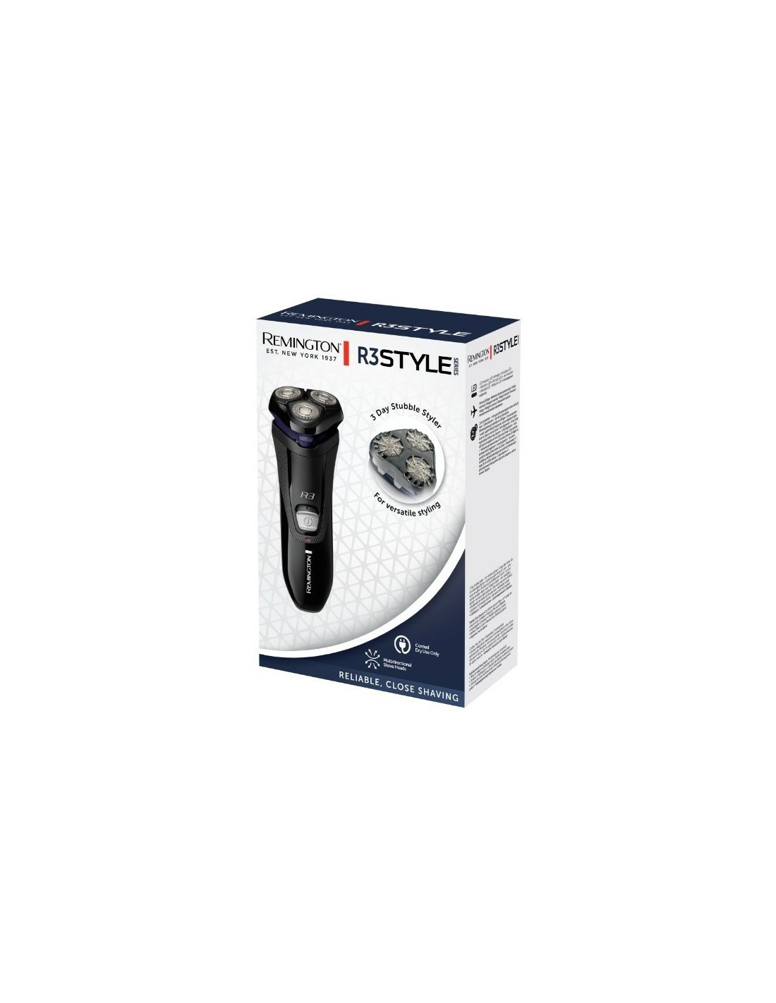 Remington R3002 Trimmer Rotante Uomo con 3 Testine Nero/Grigio | shopincasa.it