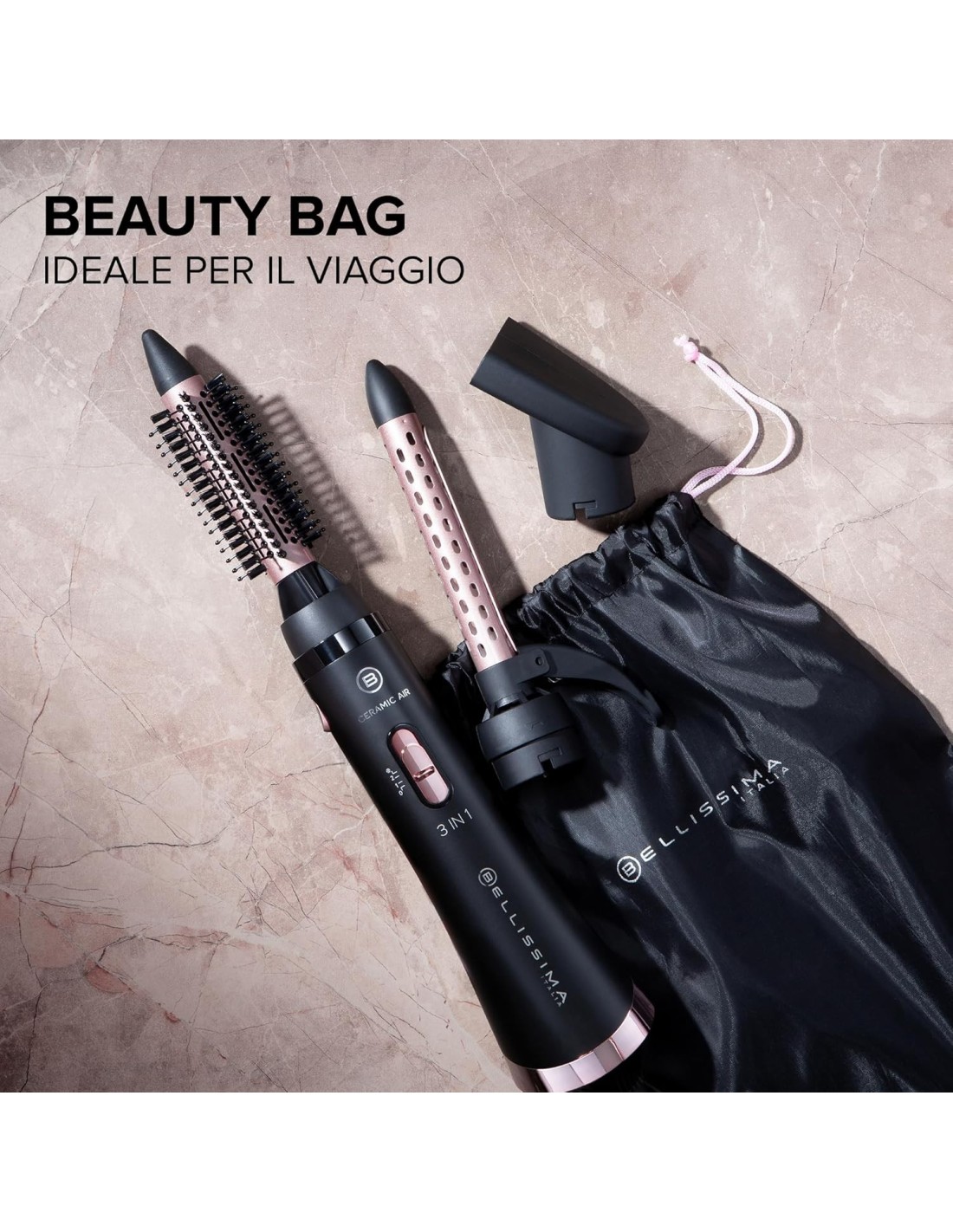 Bellissima Imetec Ceramic Air 3 in 1 – Spazzola ad Aria Calda