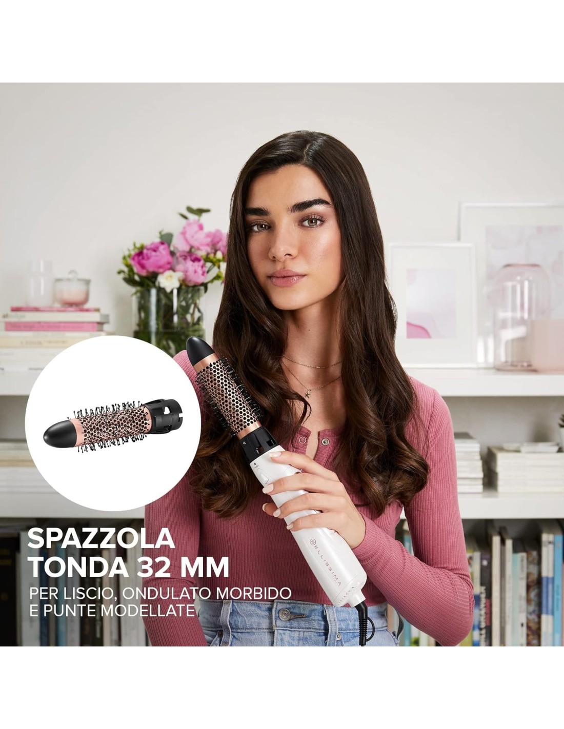 Bellissima Imetec GH18 1100 – Spazzola Ad Aria Calda 5 in 1