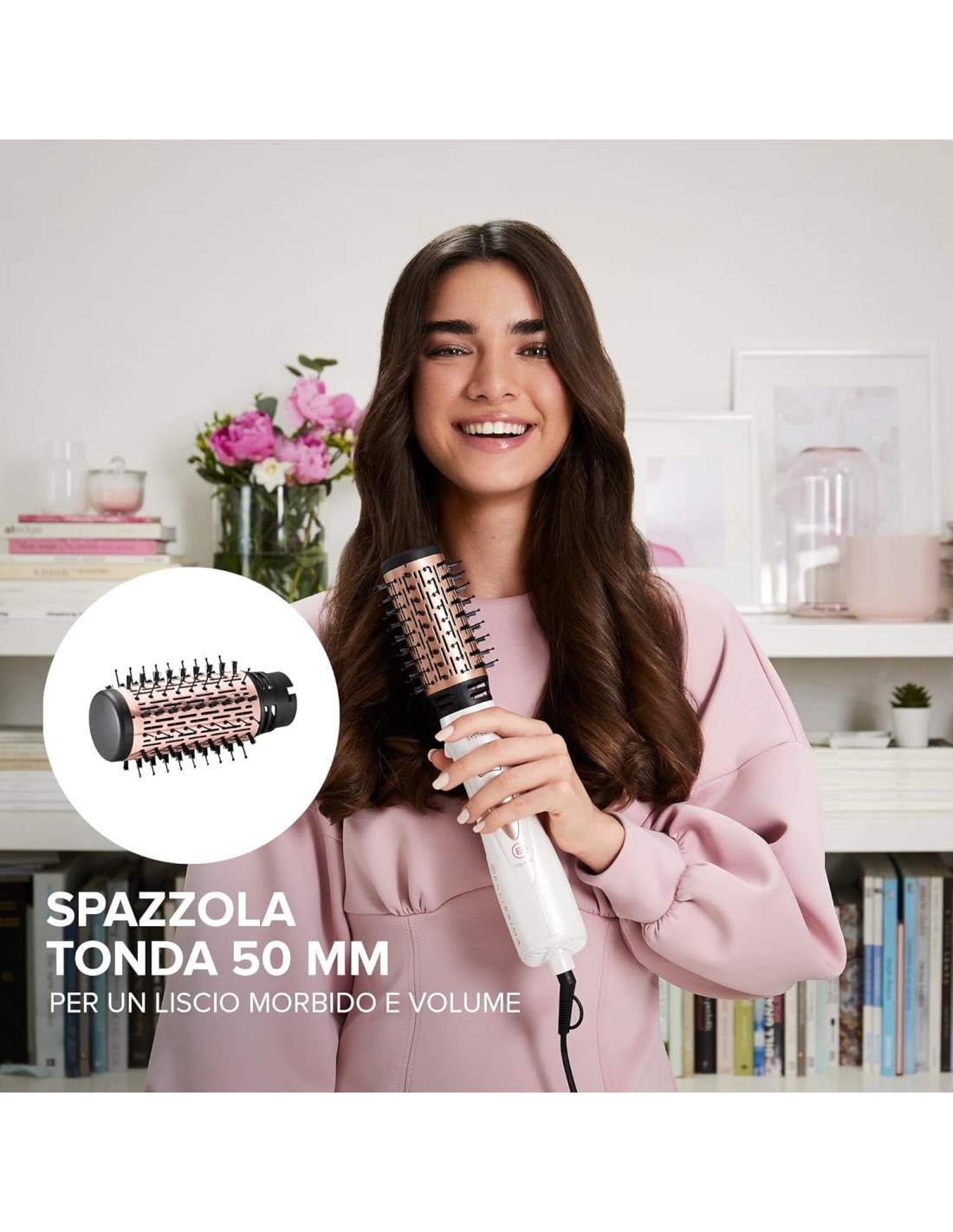 Bellissima Imetec GH18 1100 – Spazzola Ad Aria Calda 5 in 1