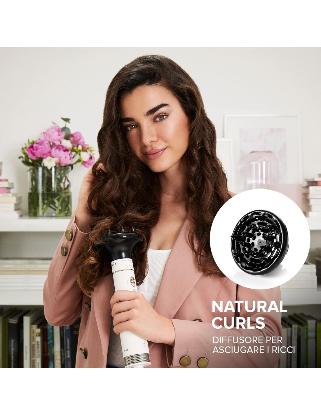 Bellissima Imetec Air Wonder – Spazzola Ad Aria Calda 8 in 1