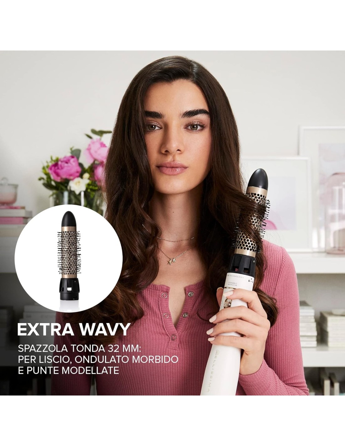 Bellissima Imetec Air Wonder – Spazzola Ad Aria Calda 8 in 1