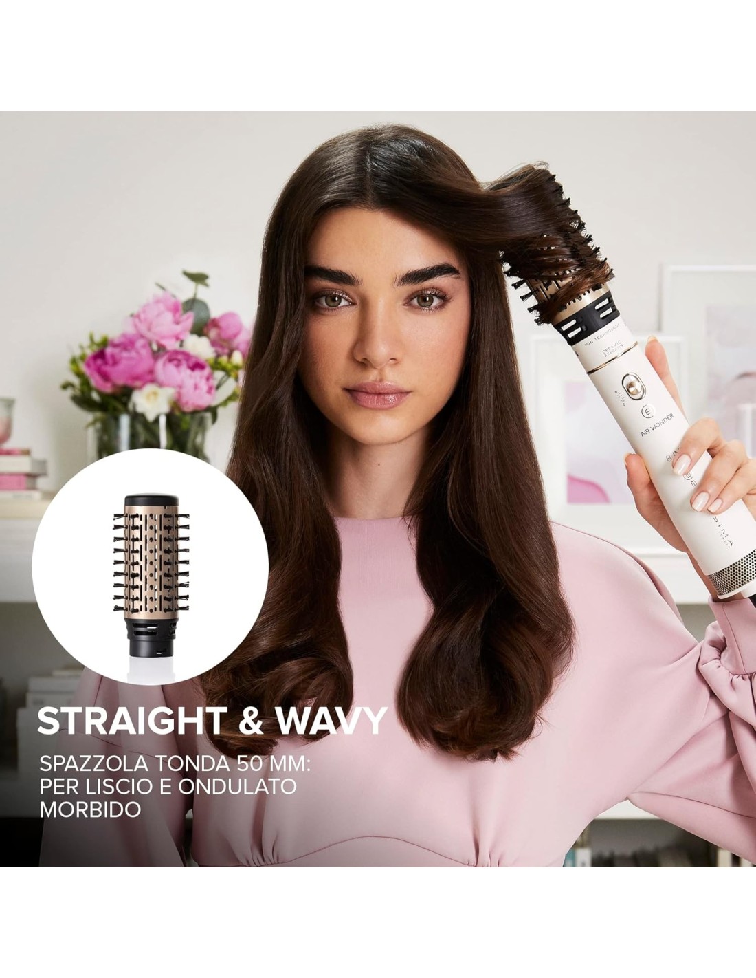 Bellissima Imetec Air Wonder – Spazzola Ad Aria Calda 8 in 1