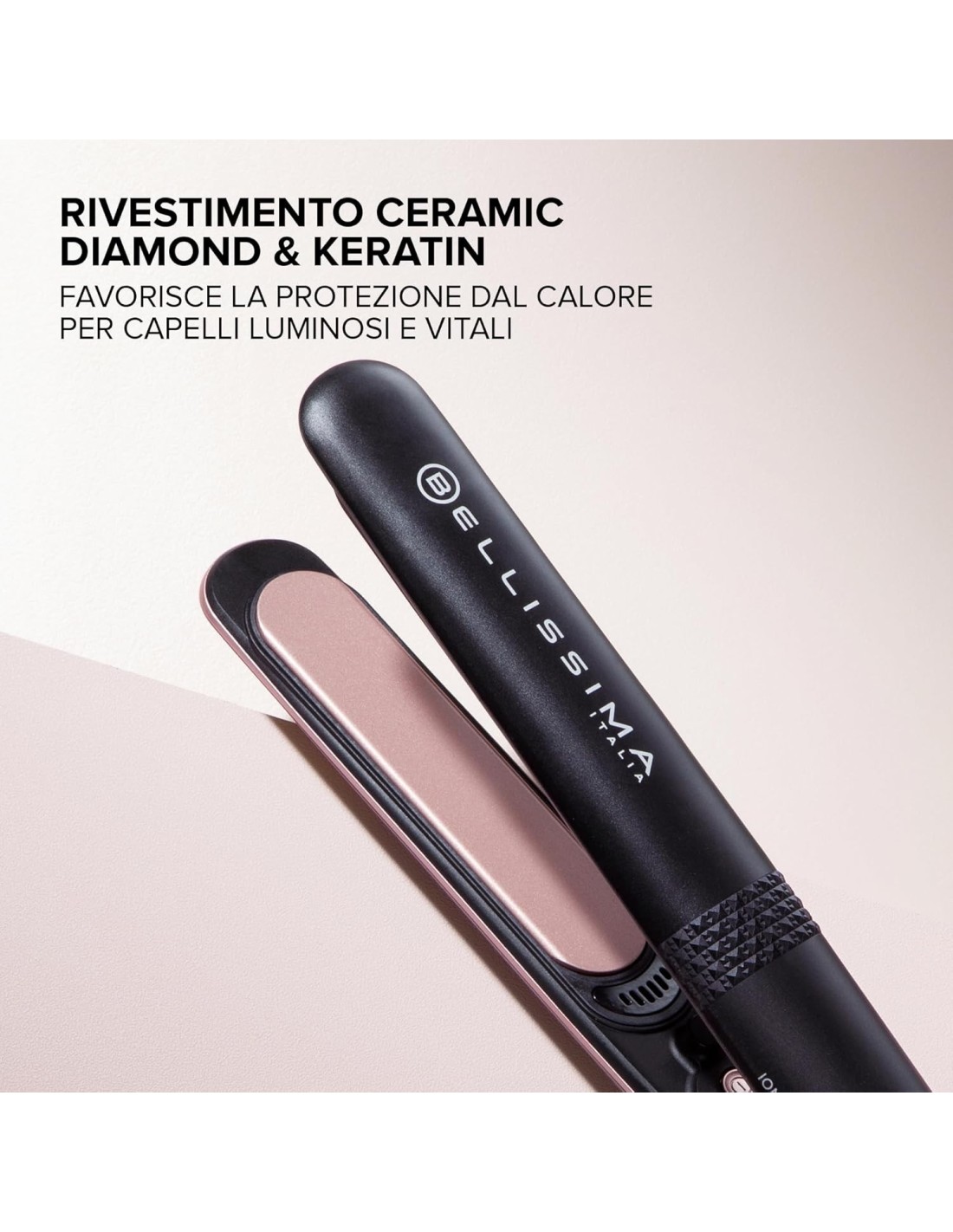 Bellissima Imetec Creativity Ion – Piastra Lisci o Mossi, Ceramica e Cheratina