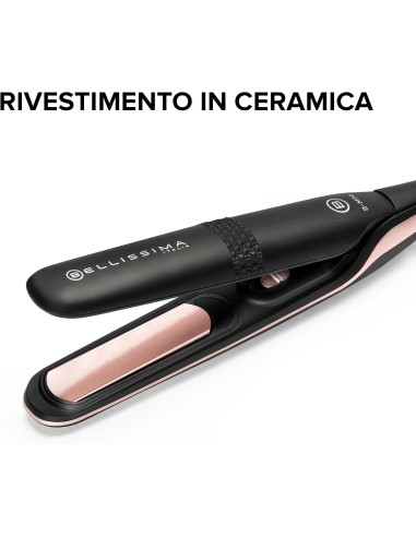 Bellissima Imetec B-Mini – Piastra Capelli Compatta da Viaggio, Ceramica, 200°C
