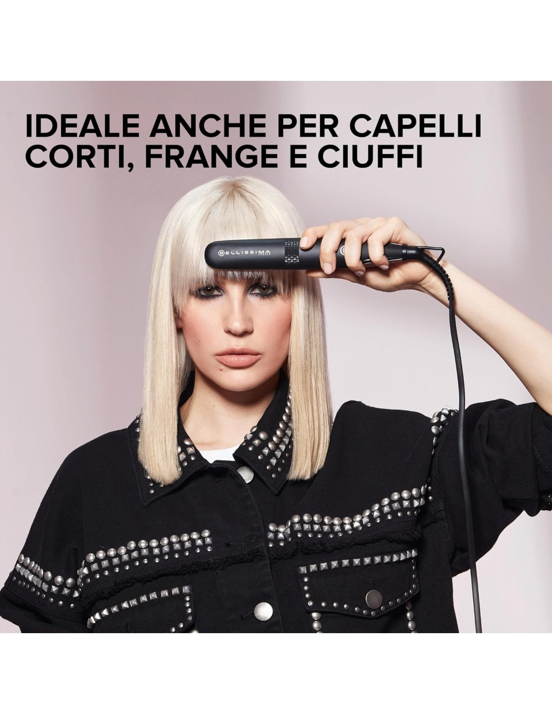 Bellissima Imetec B-Mini – Piastra Capelli Compatta da Viaggio, Ceramica, 200°C