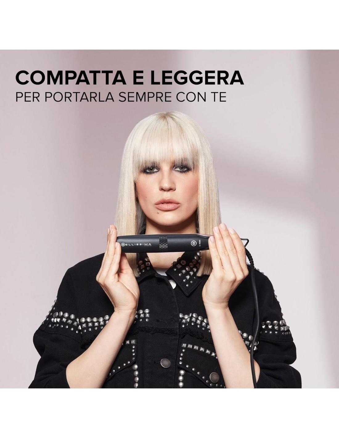 Bellissima Imetec B-Mini – Piastra Capelli Compatta da Viaggio, Ceramica, 200°C