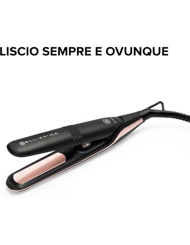 Bellissima Imetec B-Mini – Piastra Capelli Compatta da Viaggio, Ceramica, 200°C