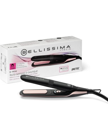 Bellissima Imetec B-Mini – Piastra Capelli Compatta da Viaggio, Ceramica, 200°C