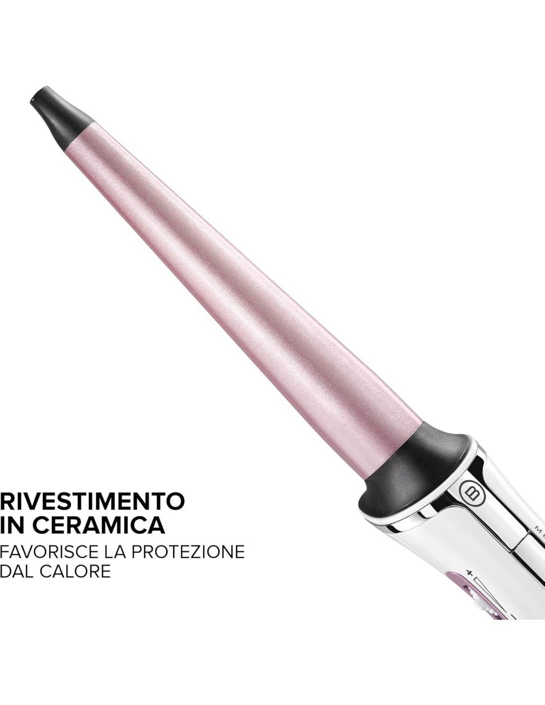 Bellissima Imetec GT15 200 – Ferro Arricciacapelli Conico 18–25 mm, Rivestimento Ceramica