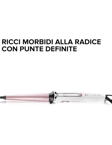 Bellissima Imetec GT15 200 – Ferro Arricciacapelli Conico 18–25 mm, Rivestimento Ceramica