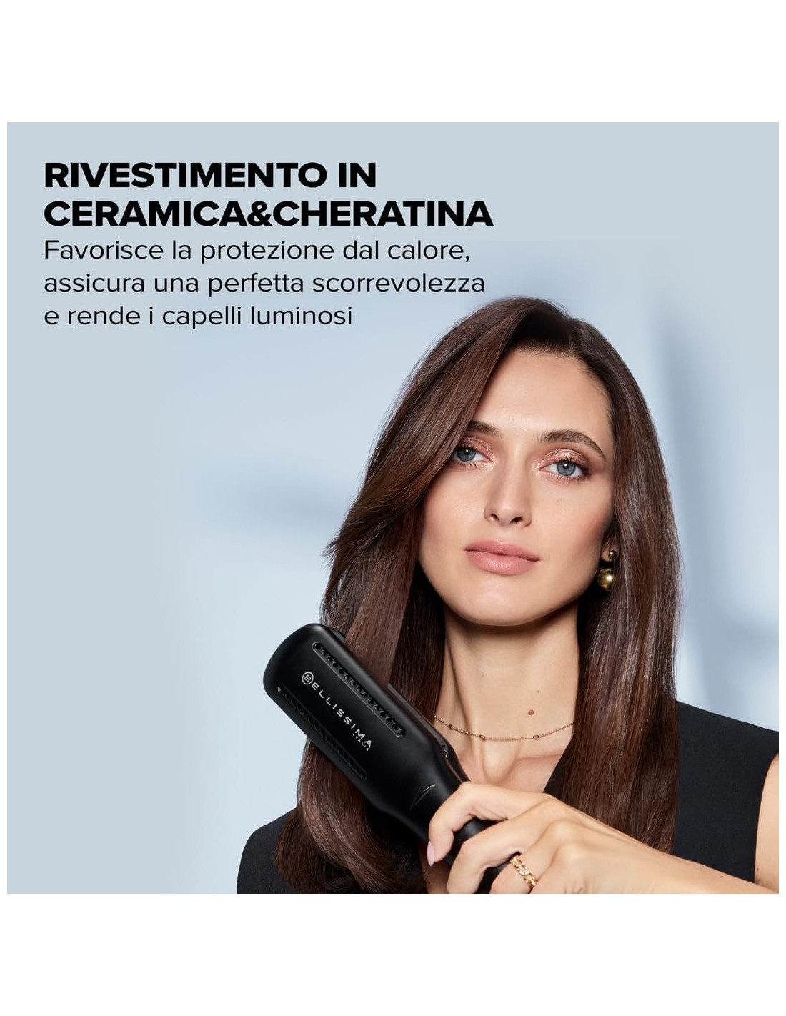 Bellissima Imetec AirSleek – Piastra Asciugacapelli 2 in 1 con Tecnologia a Ioni