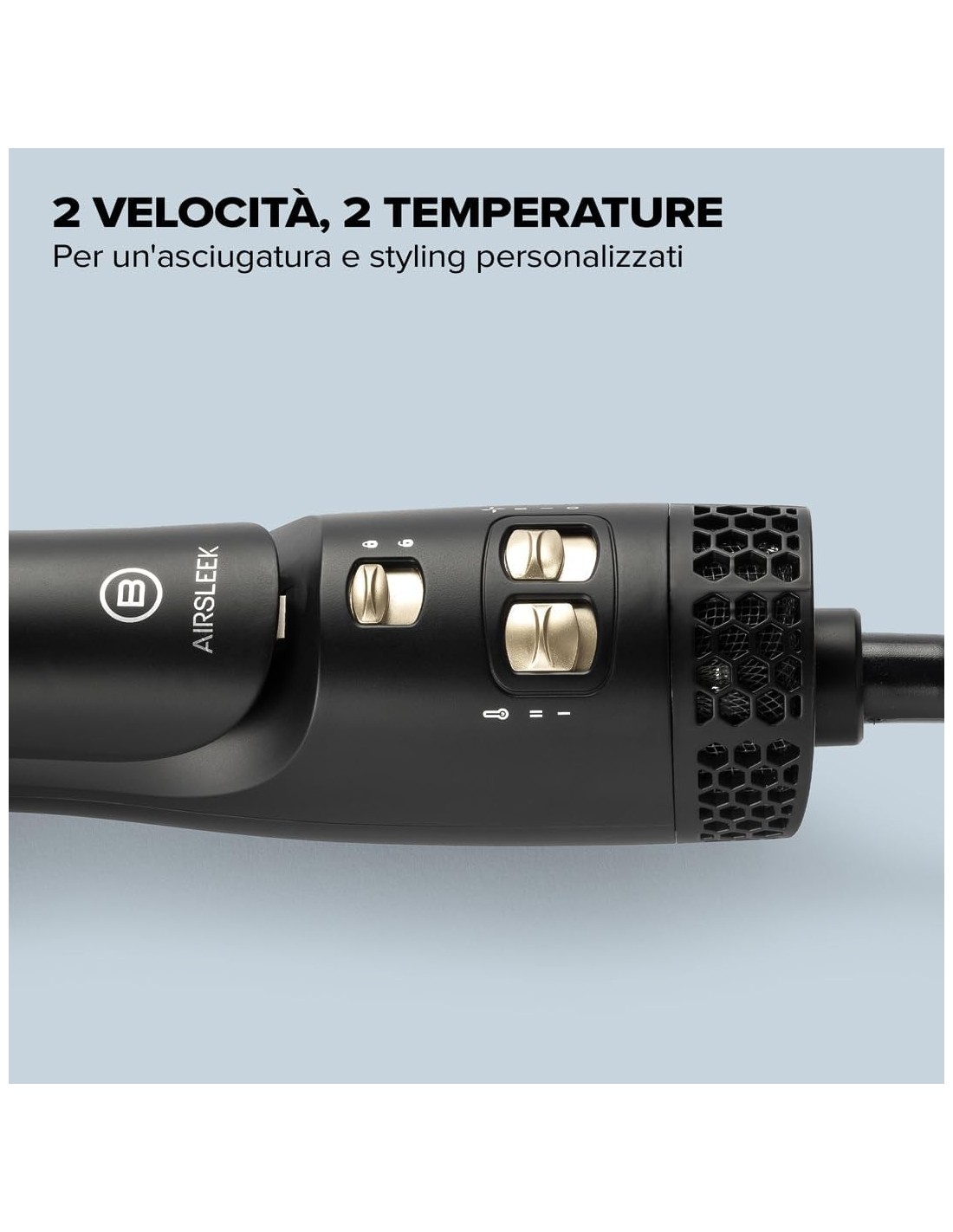 Bellissima Imetec AirSleek – Piastra Asciugacapelli 2 in 1 con Tecnologia a Ioni