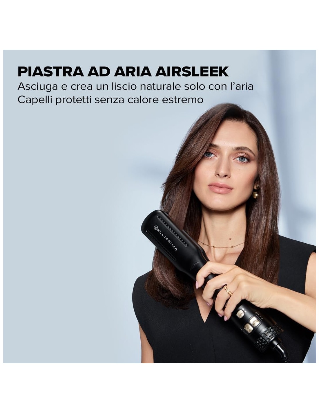 Bellissima Imetec AirSleek – Piastra Asciugacapelli 2 in 1 con Tecnologia a Ioni