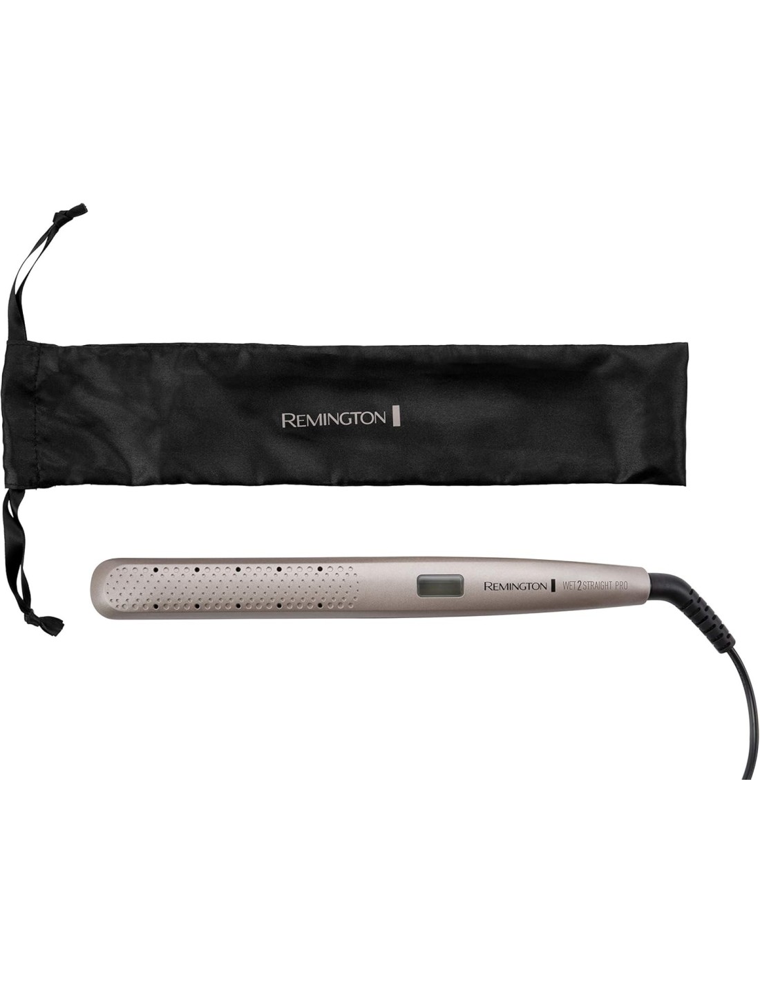 Remington Wet2Straight Pro S7970 – Piastra per Capelli Bagnati e Asciutti, Sensore Umidità, Display LCD, 140-230°C