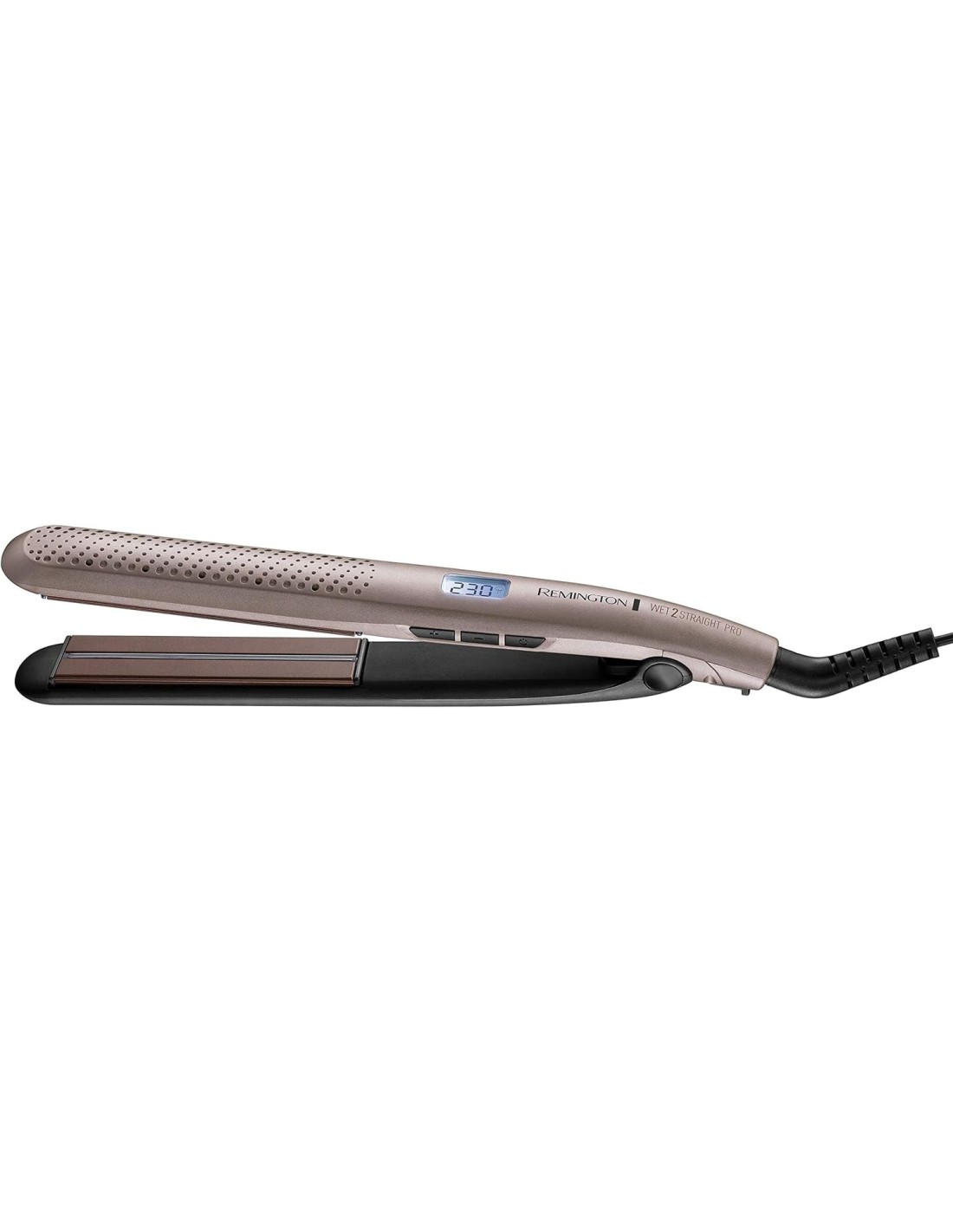 Remington Wet2Straight Pro S7970 – Piastra per Capelli Bagnati e Asciutti, Sensore Umidità, Display LCD, 140-230°C