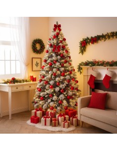 Albero di Natale Floccato "Chamonix" 210cm | Shopincasa.it