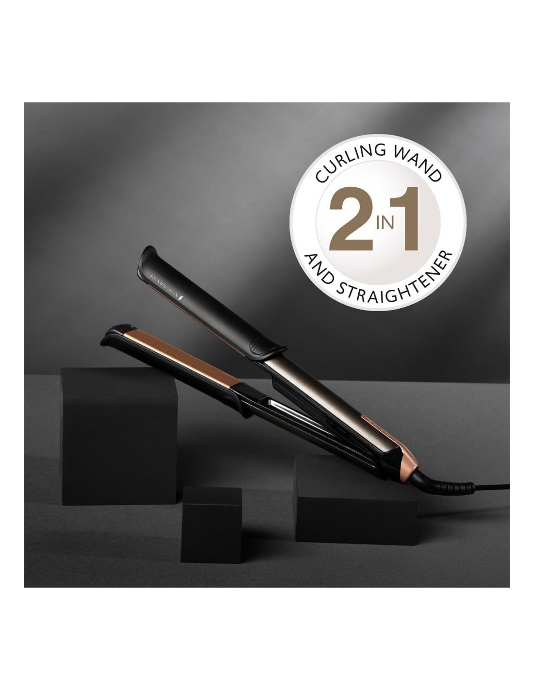 Remington S6077 Multistyler 2 in 1 Caldo Bronzo e Grigio | shopincasa.it