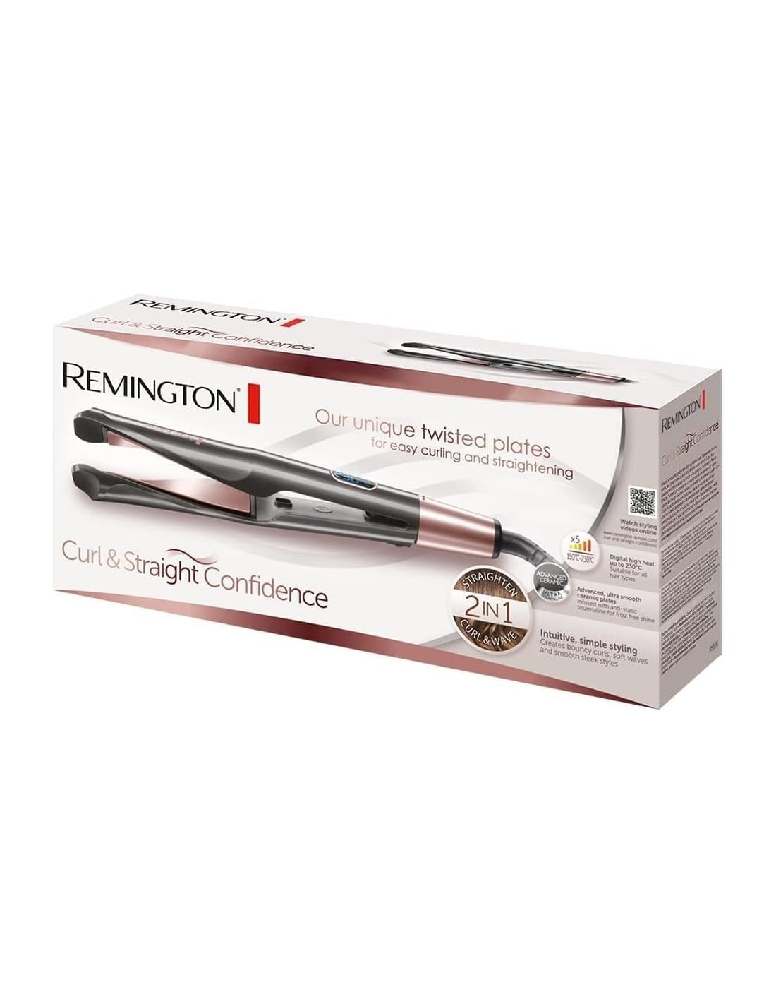 Remington S6606 Piastra per Capelli 2 in 1 Lisci e Ricci | shopincasa.it