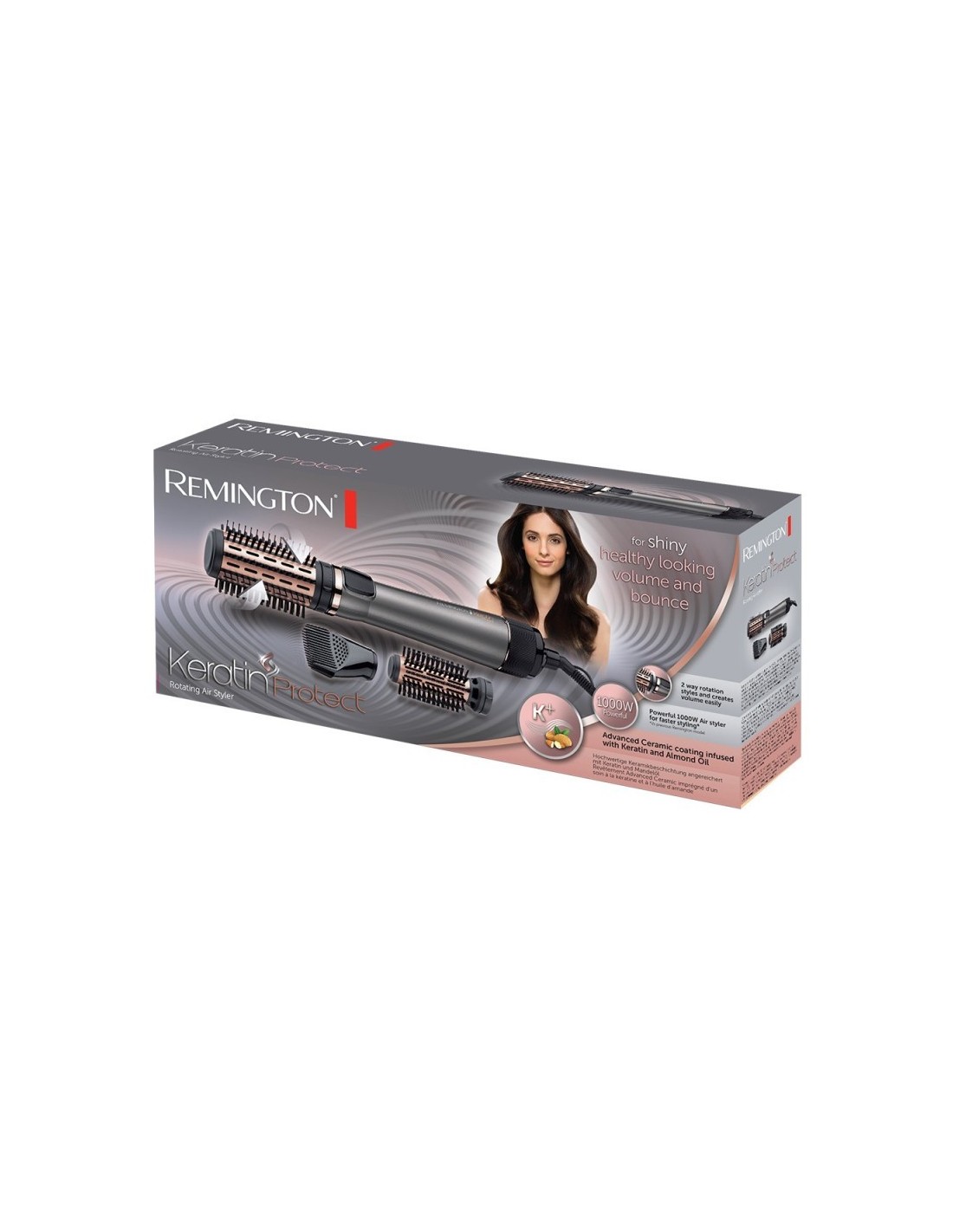 Remington AS8810 Spazzola ad Aria Calda con Vapore 1000W | shopincasa.it