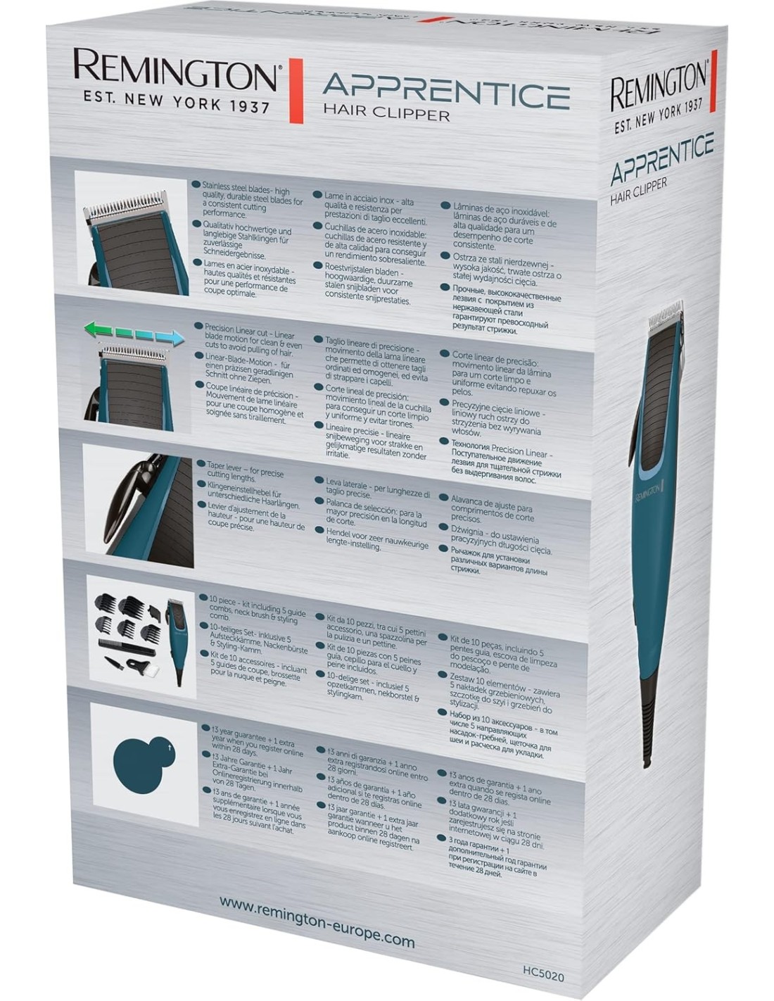 Remington HC5020 Tagliacapelli con Lame Inox e Pettini Guida | shopincasa.it