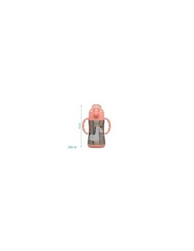 Bottiglia Allenamento Unicorno Rosa/Salvia 280ml in Acciaio Inox – Sicura e Termica
