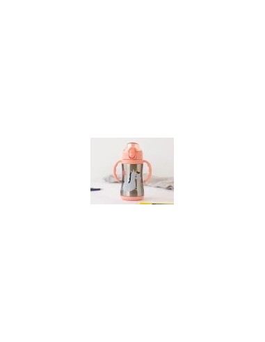 Bottiglia Allenamento Unicorno Rosa/Salvia 280ml in Acciaio Inox – Sicura e Termica
