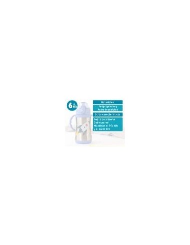 Bottiglia Allenamento Razzo Blu 280ml in Acciaio Inox – Sicura e Termica