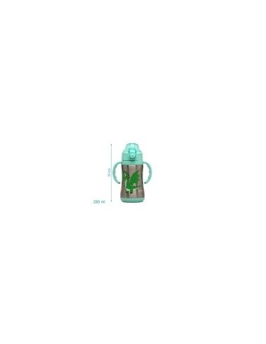 Bottiglia Allenamento Drago Verde Salvia 280ml in Acciaio Inox – Sicura e Termica
