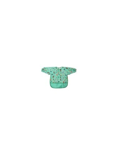 Bavaglino impermeabile con maniche verde per bambini - shopincasa.it